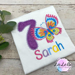 Geburtstags-T-Shirt mit Schmetterling - lalebecreations.de