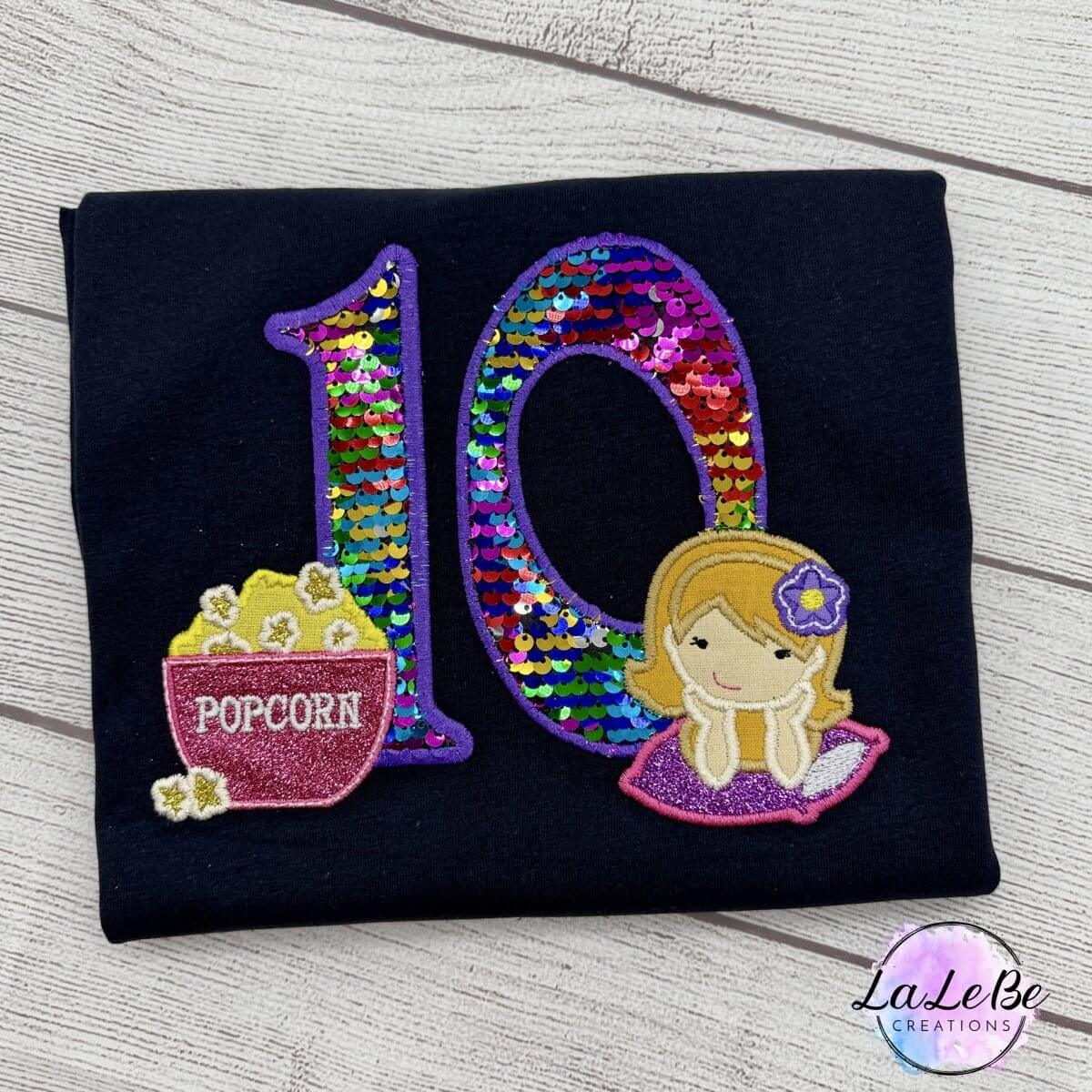 Geburtstagsshirt Mädchen Pyjamaparty - lalebecreations.de