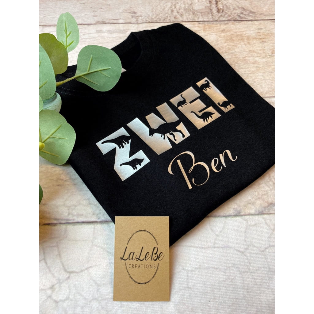 Geburtstagsshirt mit Dinosaurier-Motiv