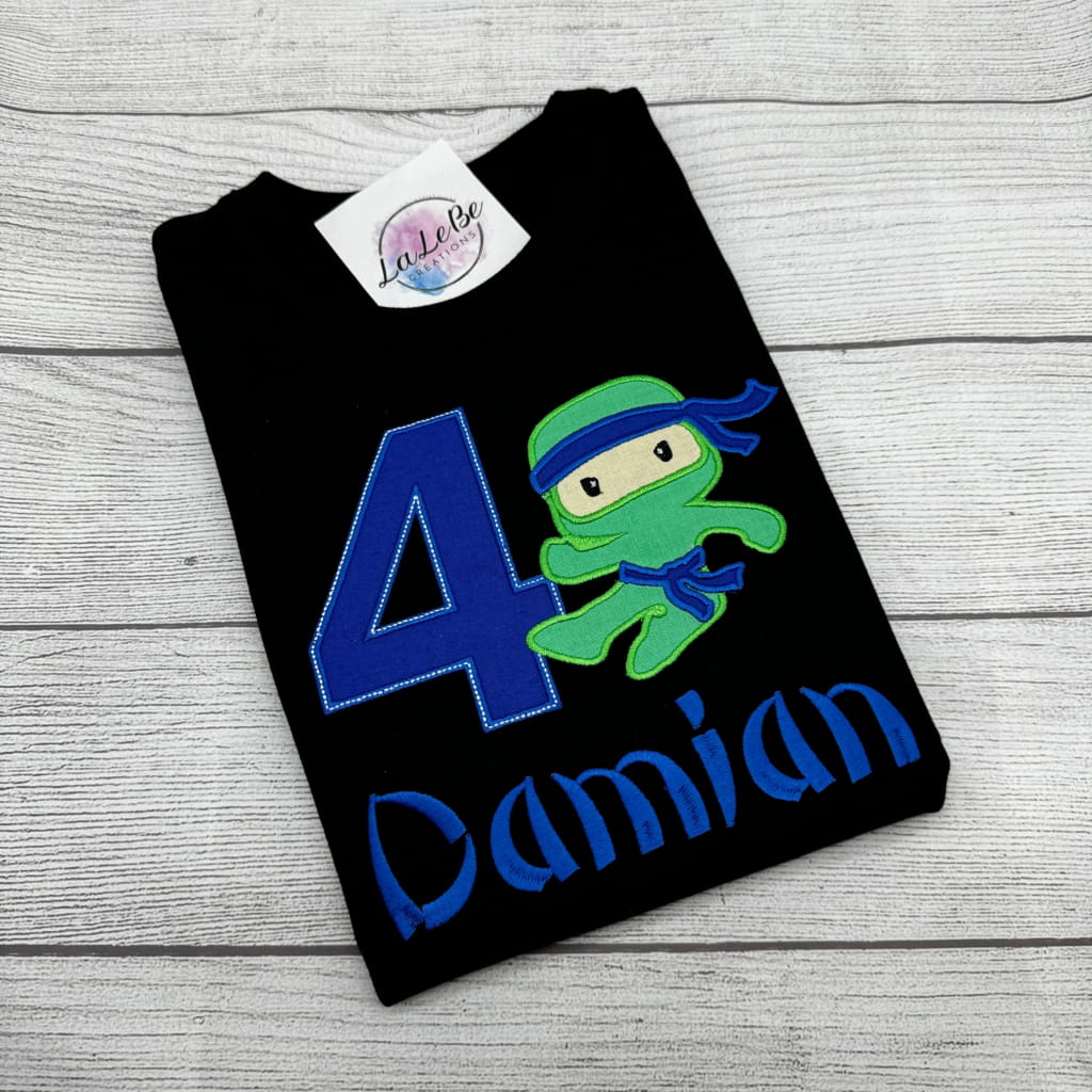 Geburtstagsshirt Ninja für Jungen - lalebecreations.de