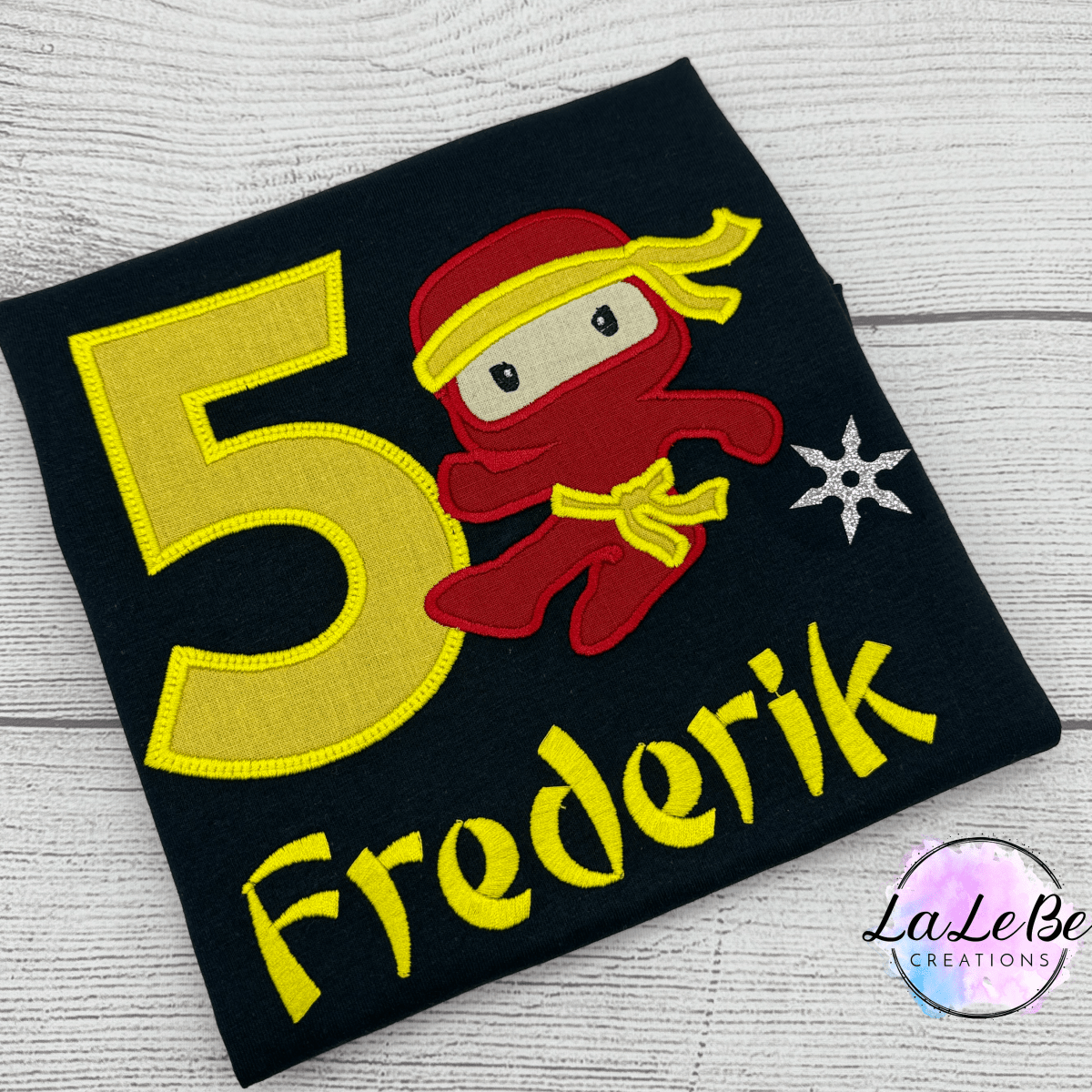 Geburtstagsshirt Ninja für Jungen - lalebecreations.de