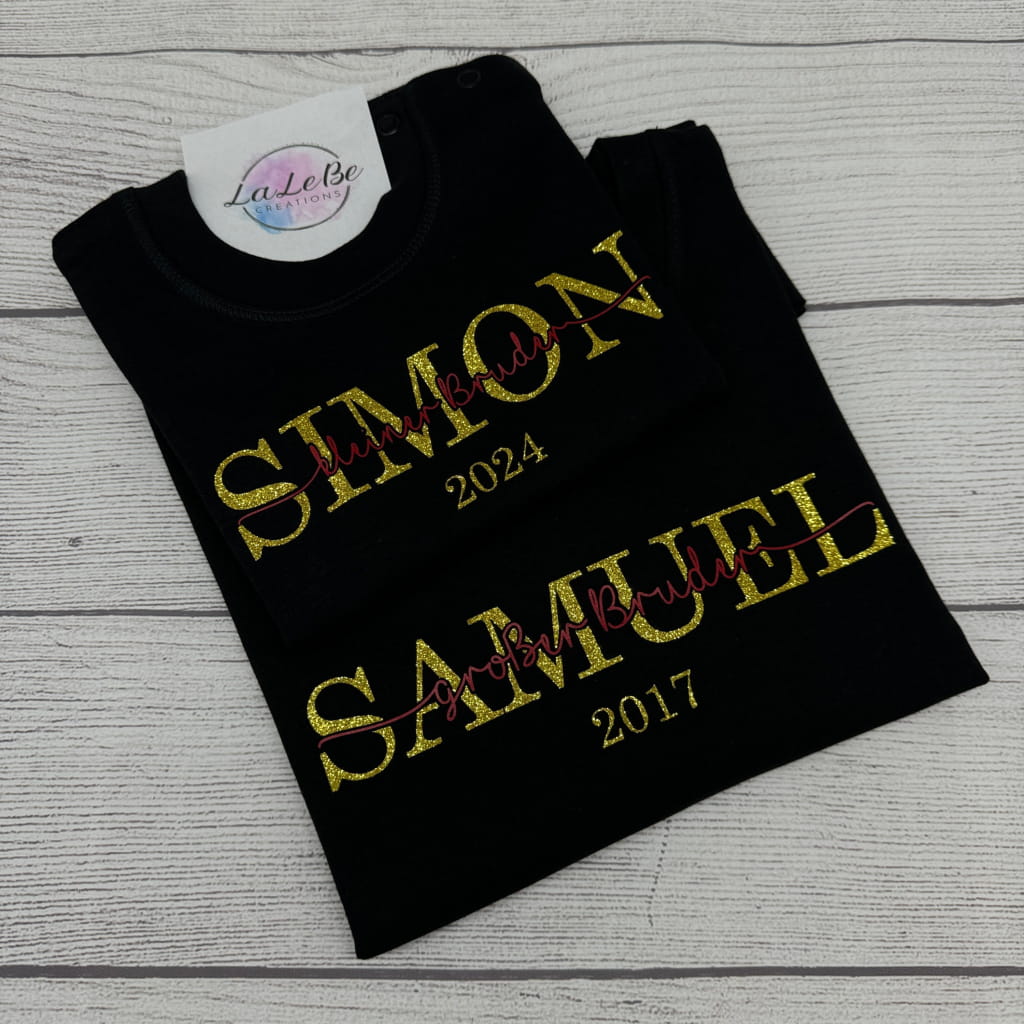 Geschwister Outfit: Kleine Schwester Großer Bruder