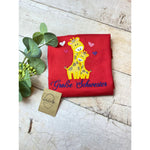 Große Schwester T-Shirt Geschwister - Ankündigungs - T-Shirt mit niedlichem Giraffe Motiv - lalebecreations.de