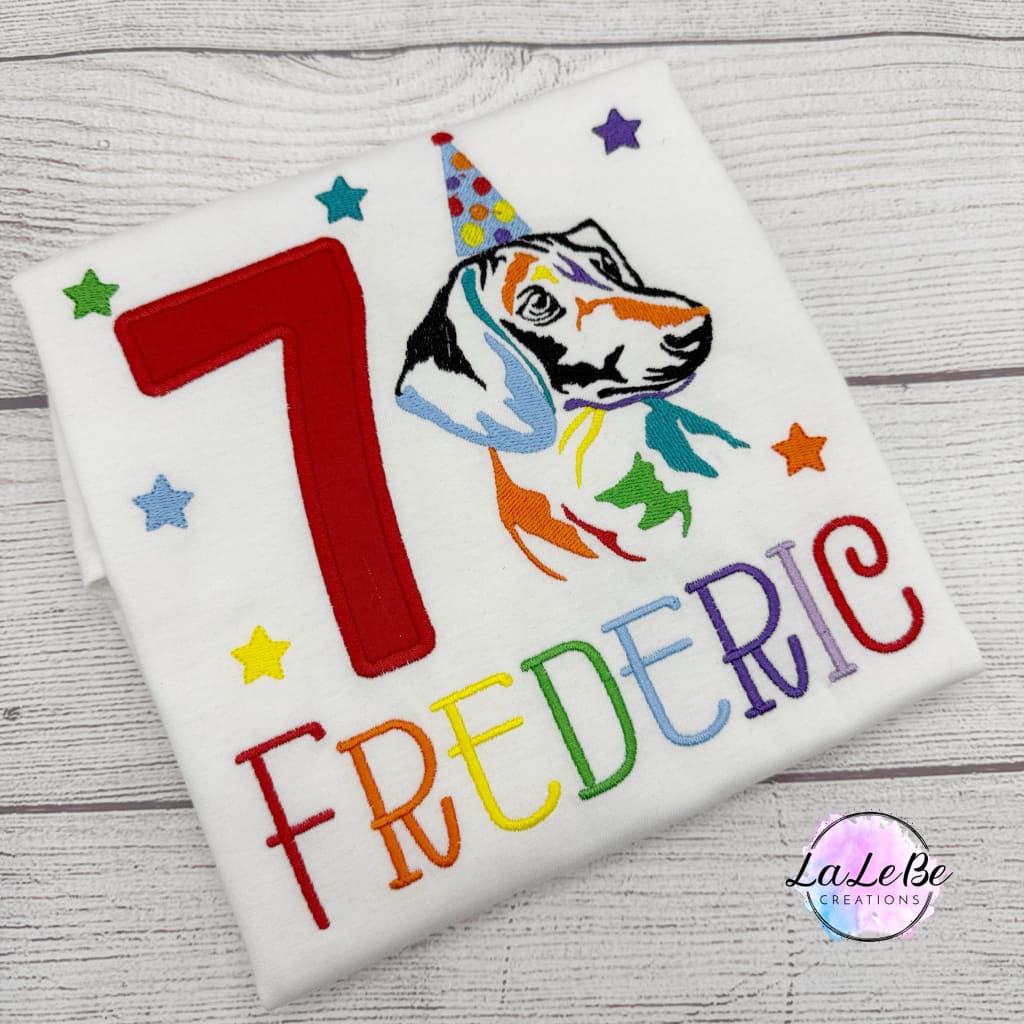 Hund Dackel Geburtstags - Shirt für Kinder - lalebecreations.de