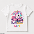 Ich glitzer jetzt in der Schule Einhorn T-Shirt personalisiert mit Name – LaLeBe Creations