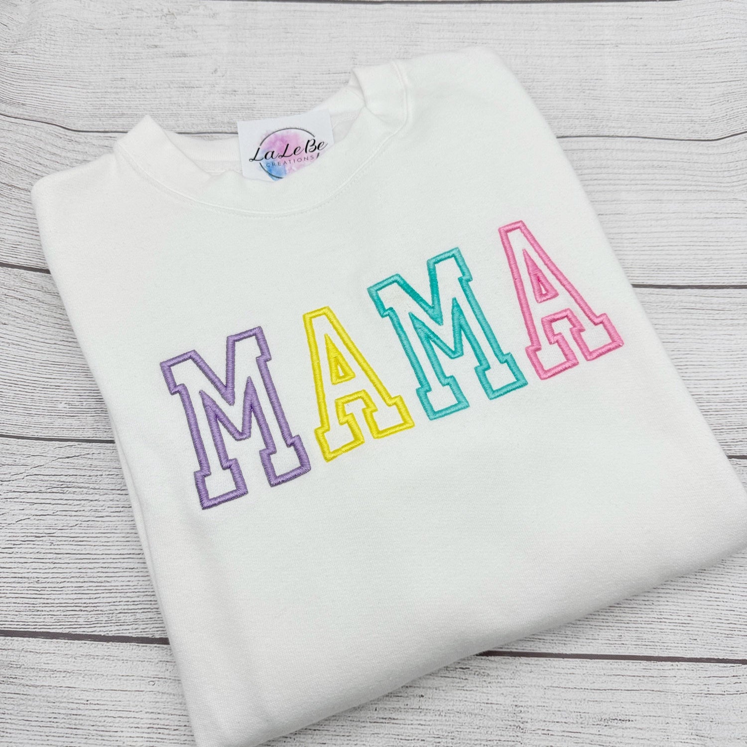 Mama Sweatshirt - Hochwertige 3D Stickerei, Perfektes Geschenk zum Weihnachten - lalebecreations.de