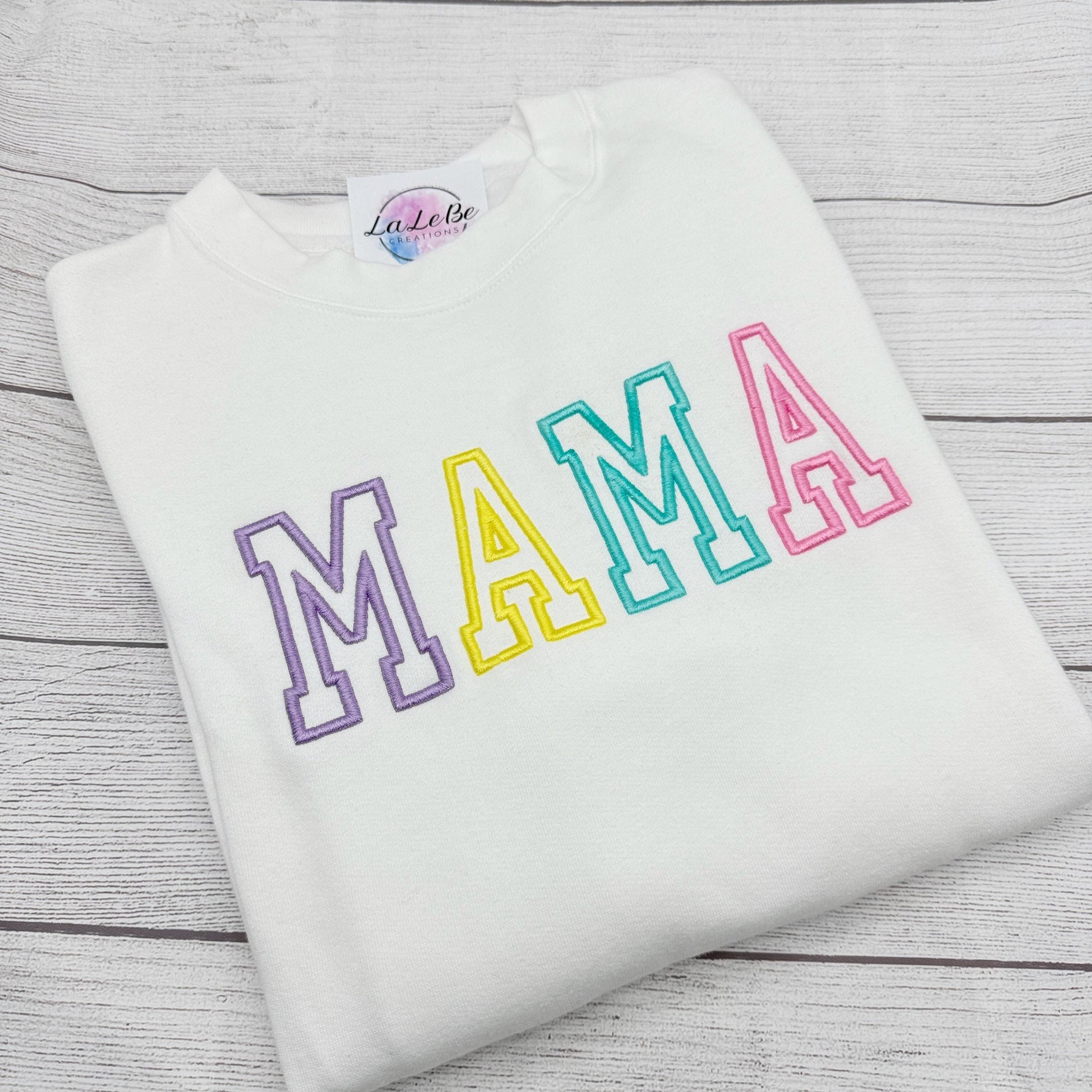 Mama Sweatshirt - Hochwertige 3D Stickerei, Perfektes Geschenk zum Weihnachten - lalebecreations.de