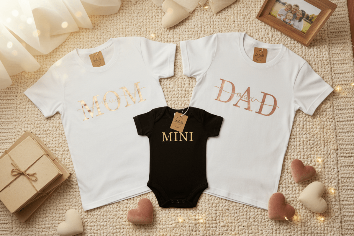 Personalisiertes Familien Partnerlook Set - Mama Papa Mini