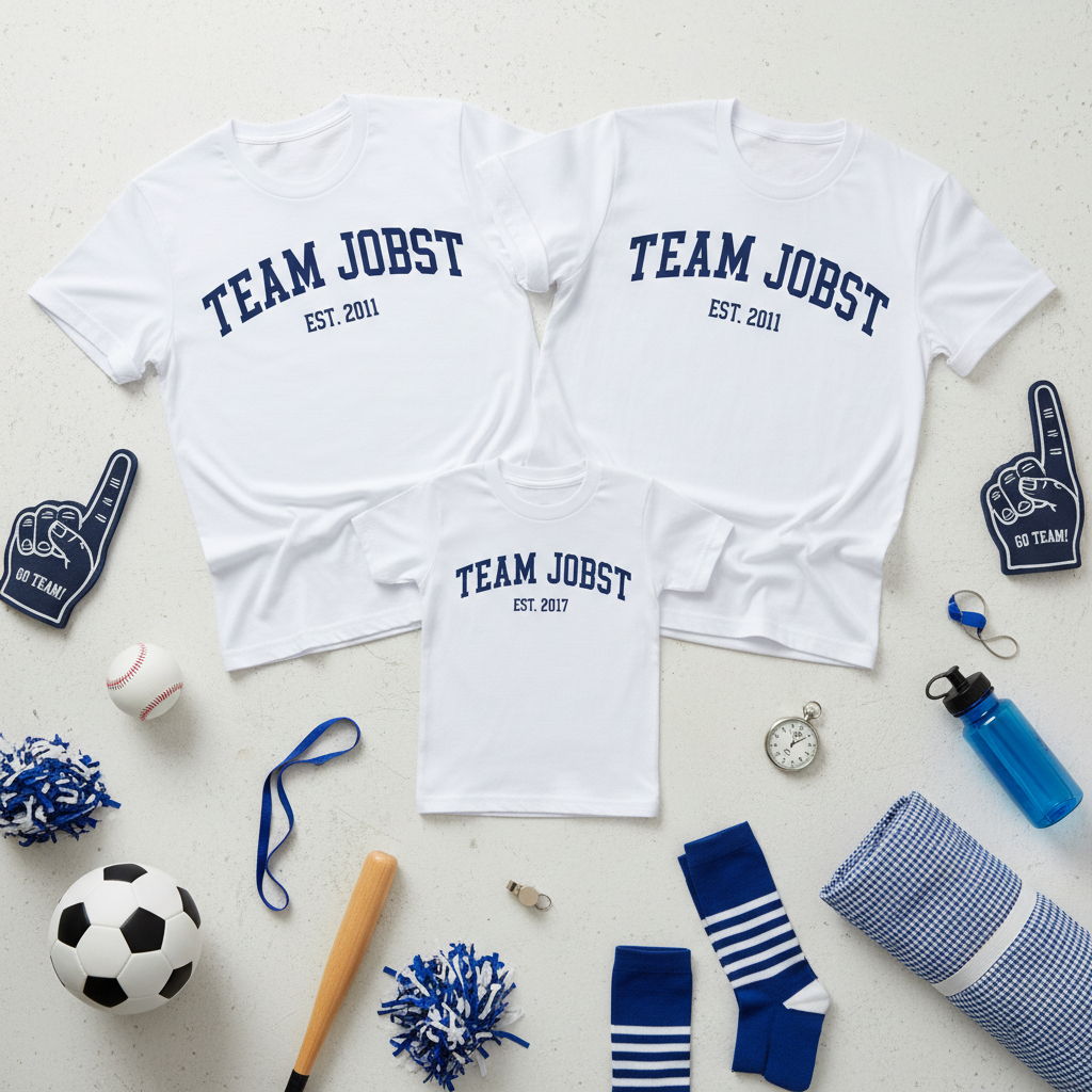 Team Familie Partnerlook - Personalisiert mit Familienname