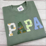 Keepsake Sweatshirt Papa, Familien - Erinnerungssweatshirt, Personalisiert mit Kinderkleidung - lalebecreations.de
