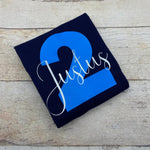 Kinder - T-Shirt personalisiert mit Zahl und Name - lalebecreations.de