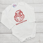 Klassischer Personalisierter Weihnachtsstrampler aus Bio - Baumwolle - lalebecreations.de