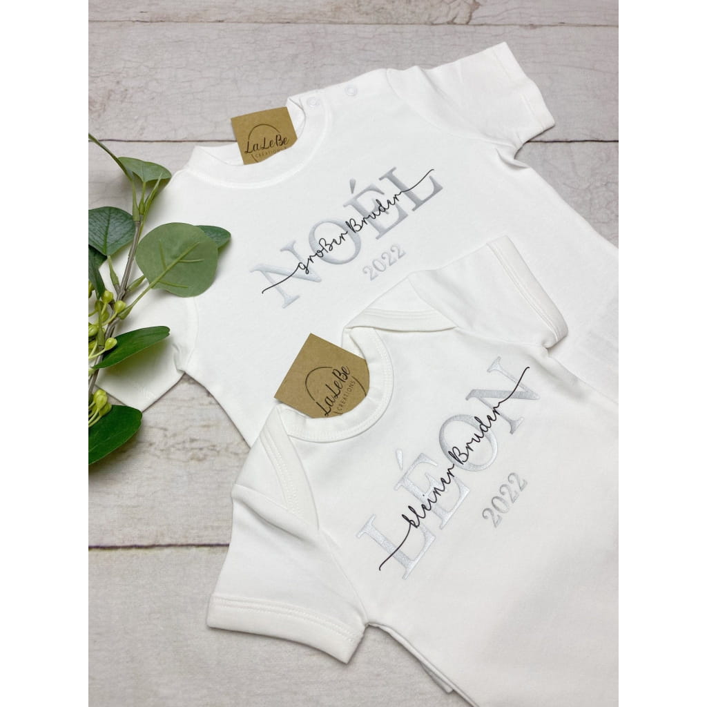 Geschwister Outfit: Kleine Schwester Großer Bruder - lalebecreations.de