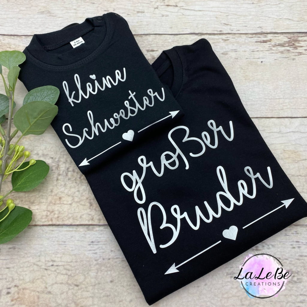 Kleine Große Schwester Kleiner Großer Bruder Partnerlook - lalebecreations.de