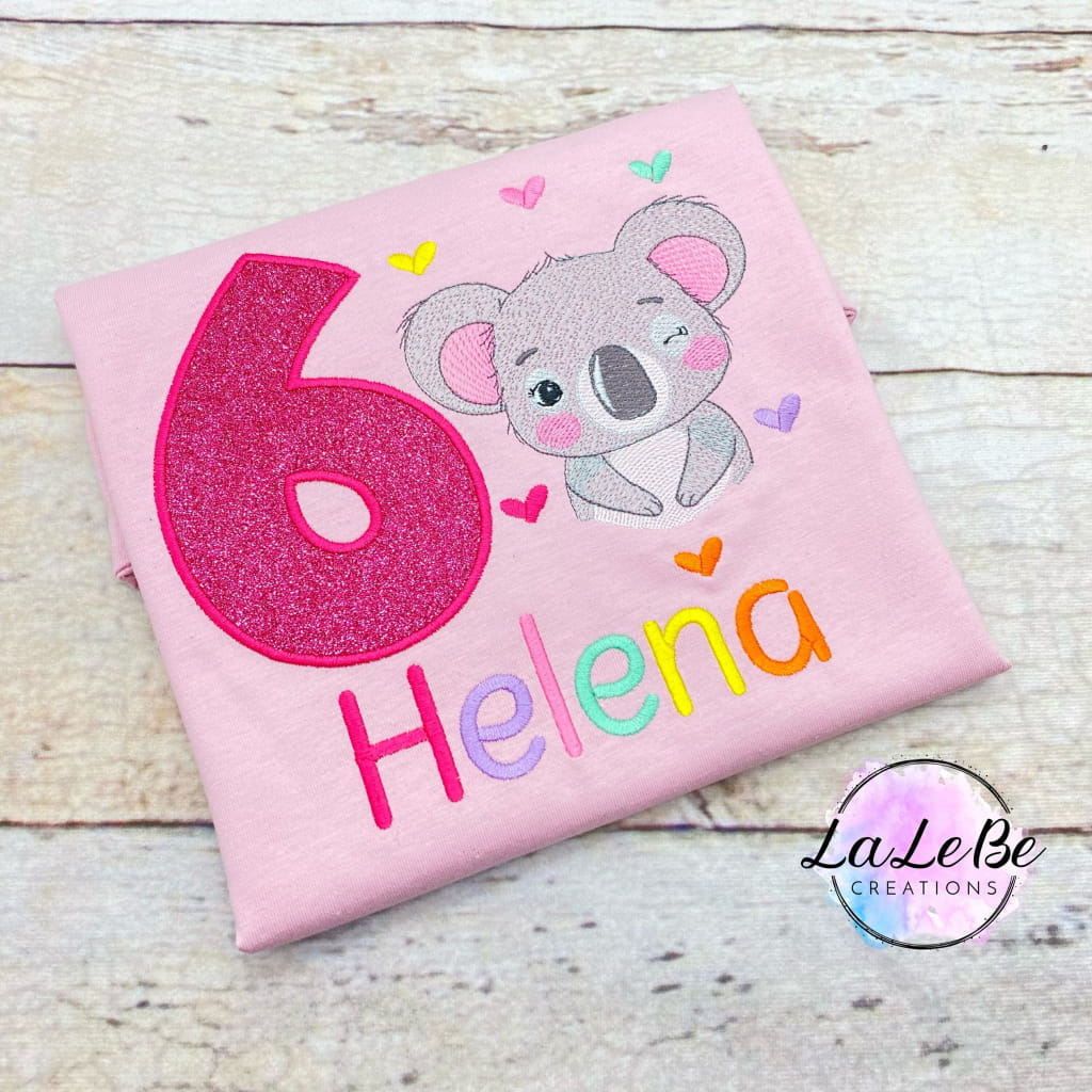 Koala T-Shirt zum Kindergeburtstag - lalebecreations.de