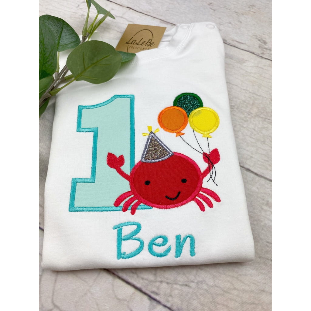 Krebs Geburtstagsshirt Kinder Meer Motiv