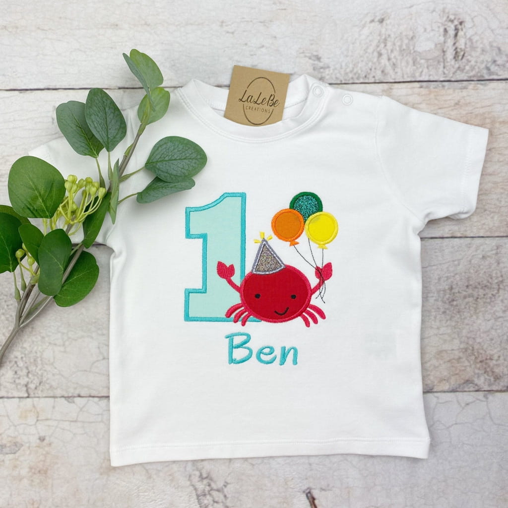 Krebs Geburtstagsshirt Kinder Meer Motiv