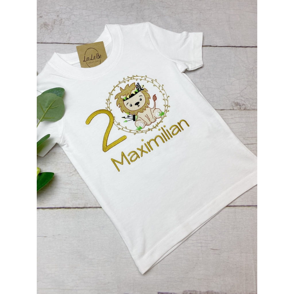 Löwen-Geburtstagsshirt - König-der-Tiere T-Shirt