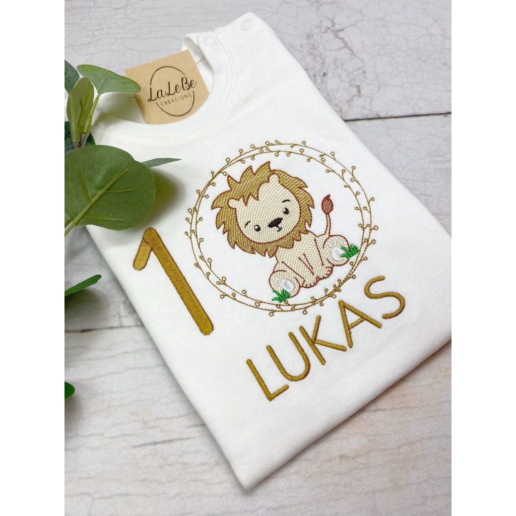 Löwen-Geburtstagsshirt - König-der-Tiere T-Shirt - lalebecreations.de