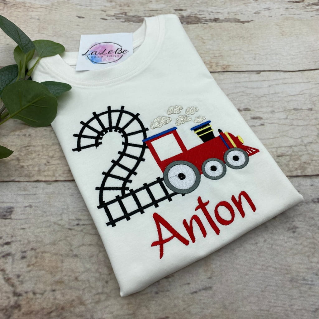 Lokomotive Geburtstagsshirt für Kinder - lalebecreations.de