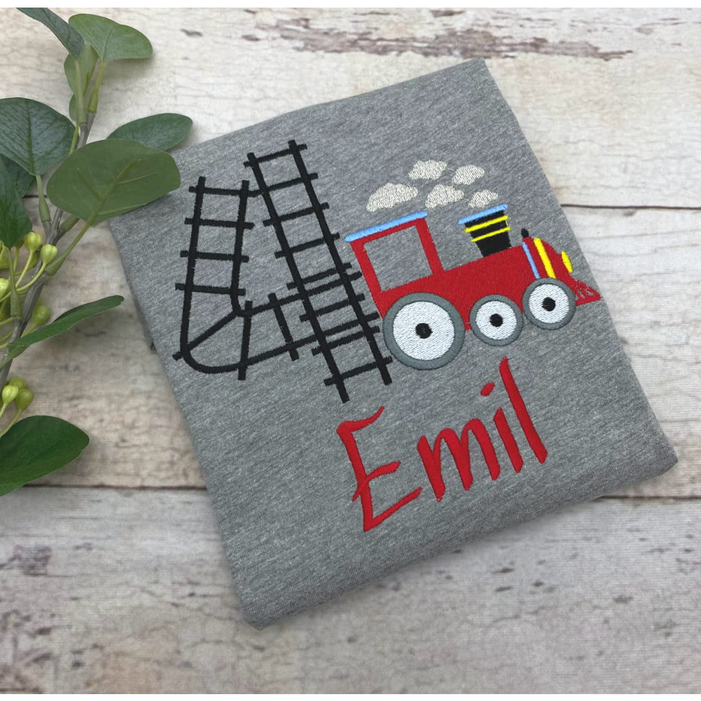 Lokomotive Geburtstagsshirt für Kinder