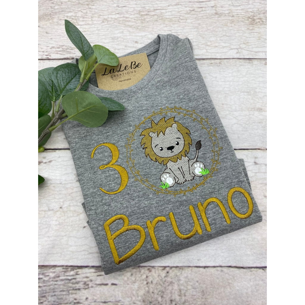 Löwen-Geburtstagsshirt - König-der-Tiere T-Shirt