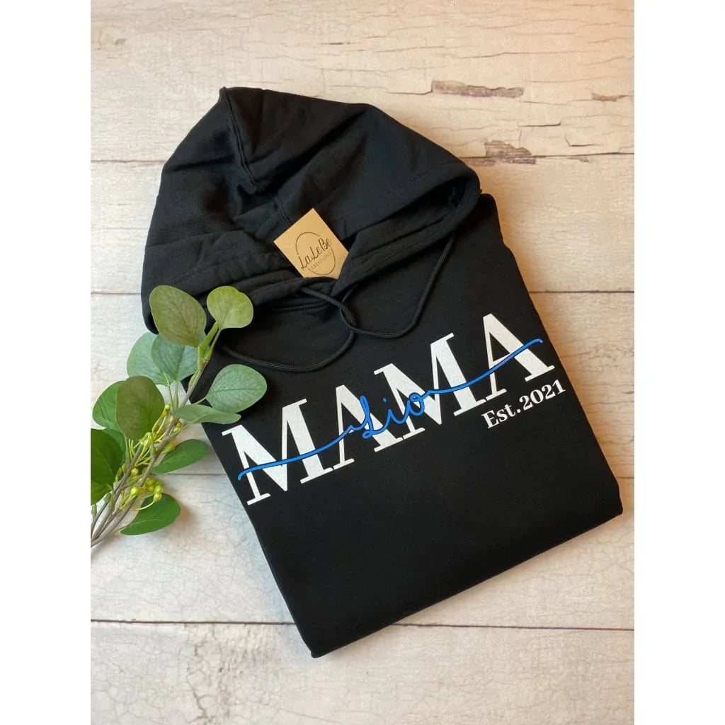 MAMA Hoodie mit Kindernamen - lalebecreations.de