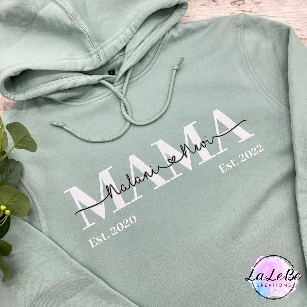 MAMA Hoodie mit Kindernamen - lalebecreations.de