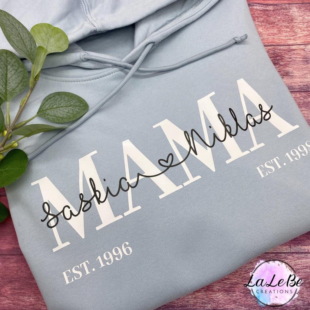 MAMA Hoodie mit Kindernamen - lalebecreations.de