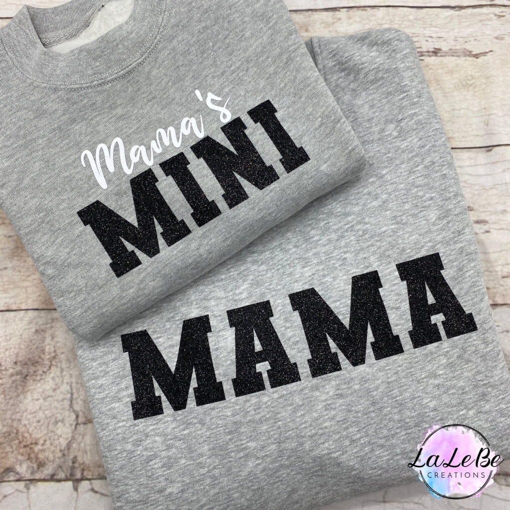 Mama Mini Partnerlook Sweatshirt für Mutter & Kind - lalebecreations.de