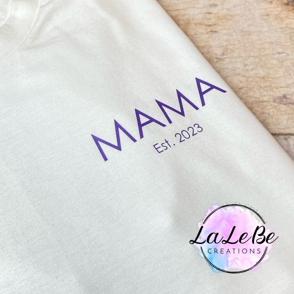 Mama Statement-Shirt mit Jahreszahl