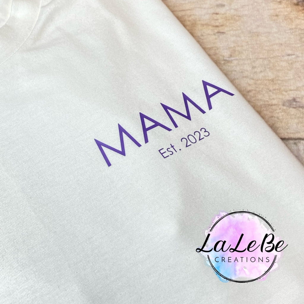 Mama Statement-Shirt mit Jahreszahl - lalebecreations.de