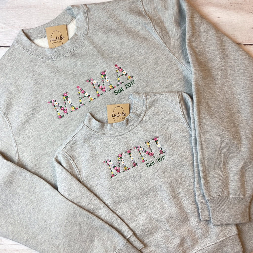 MAMA Sweatshirt personalisiert mit Geburtsjahrgang