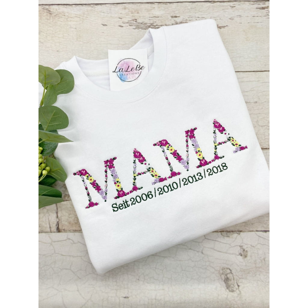 MAMA Sweatshirt personalisiert mit Geburtsjahrgang