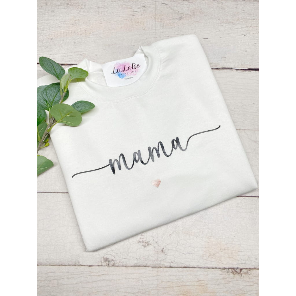 MAMA Sweatshirt personalisiert mit Kindernamen - lalebecreations.de