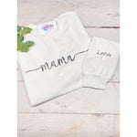 MAMA Sweatshirt personalisiert mit Kindernamen - lalebecreations.de