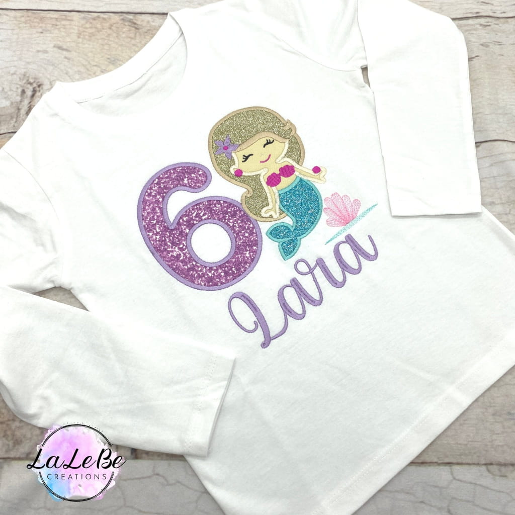 Meerjungfrau Geburtstagsshirt für Mädchen