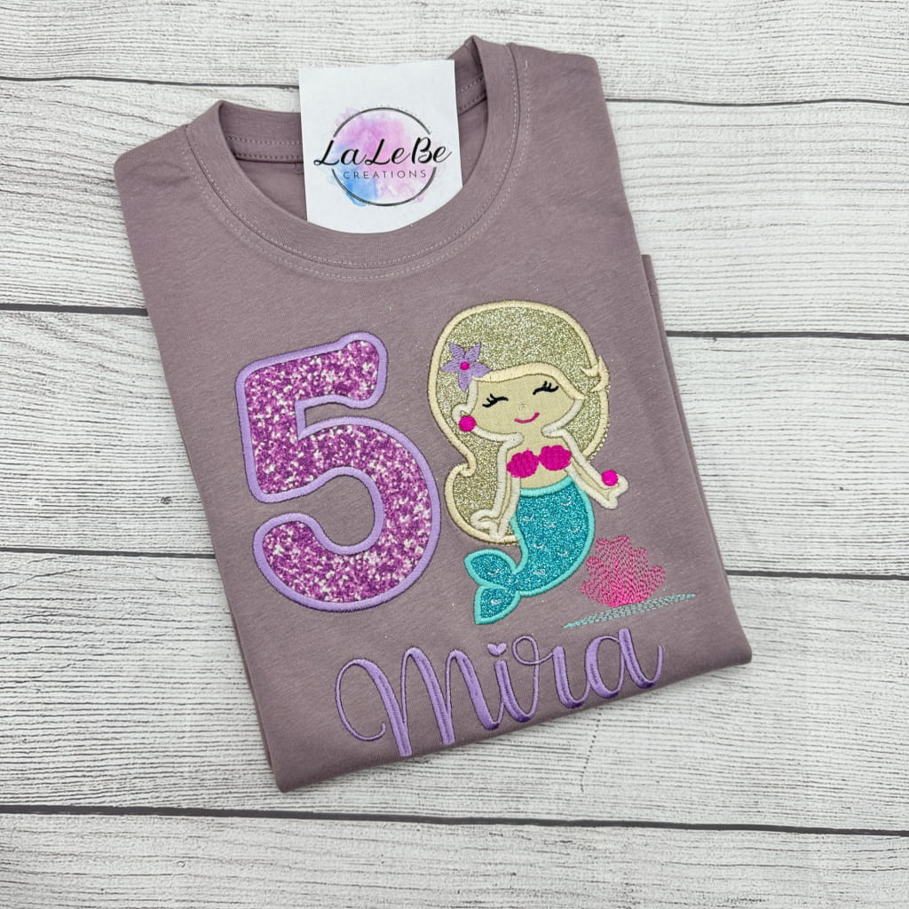 Meerjungfrau Geburtstagsshirt für Mädchen - T-Shirt