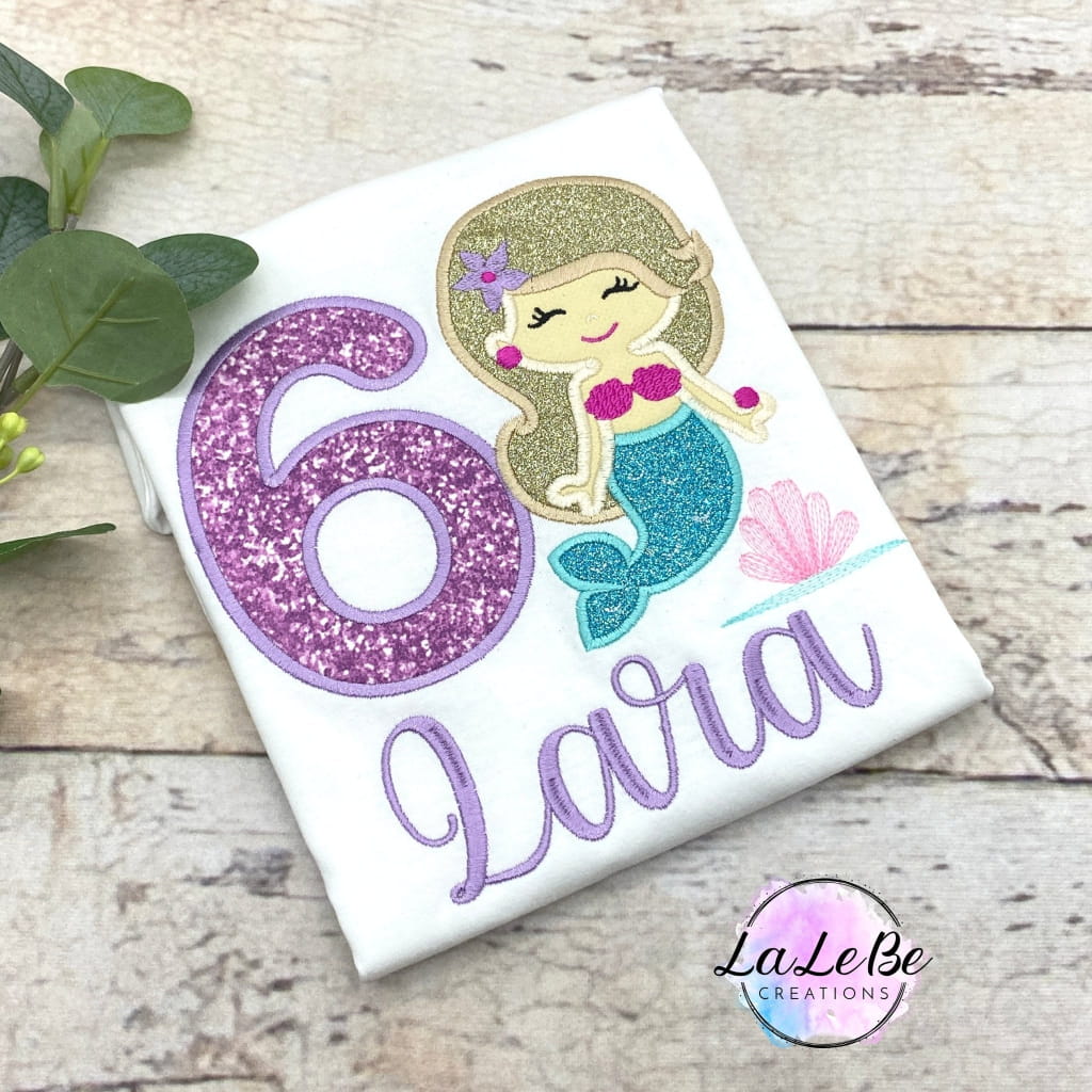 Meerjungfrau Geburtstagsshirt für Mädchen