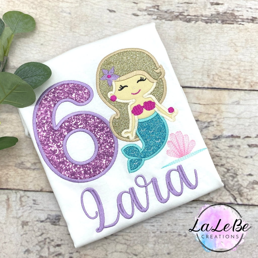 Meerjungfrau Geburtstagsshirt für Mädchen