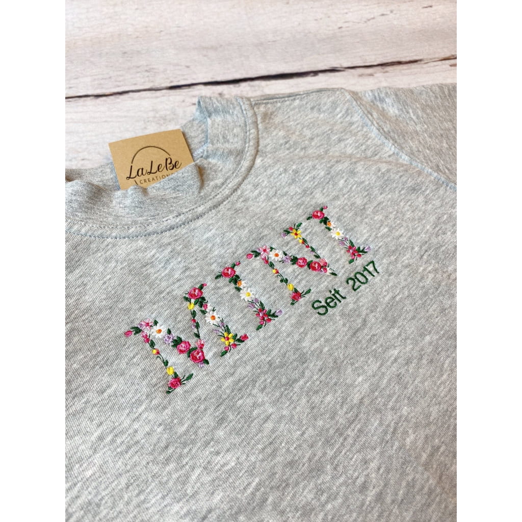MINI Sweatshirt mit Geburtsjahr personalisierbar - lalebecreations.de