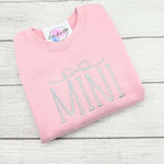 Mini Sweatshirt mit Schleifen Stickerei – Für den perfekten Partnerlook - lalebecreations.de