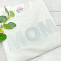 Mom Sweatshirt personalisiert mit Wendepailleten / Weiß / XS