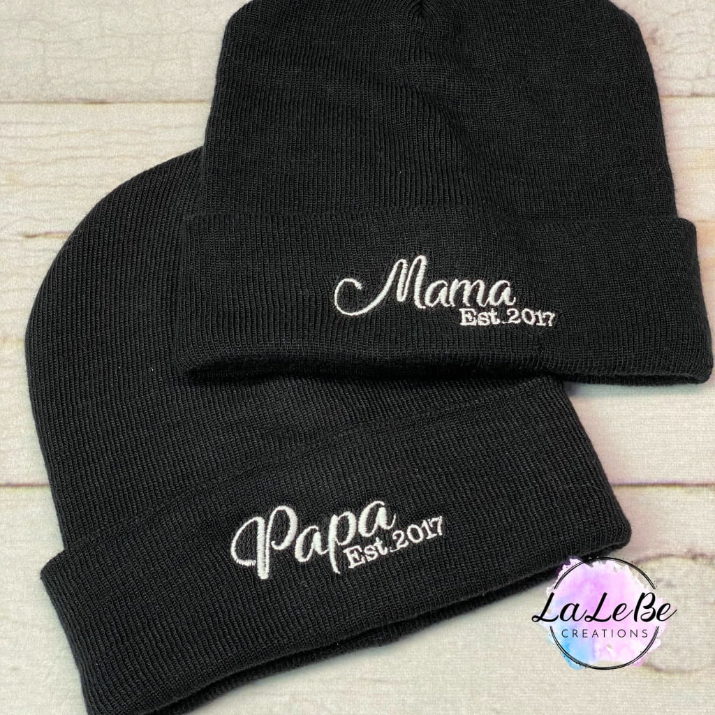 Mützen Familie Partnerlook Beanie Mama Papa Mini