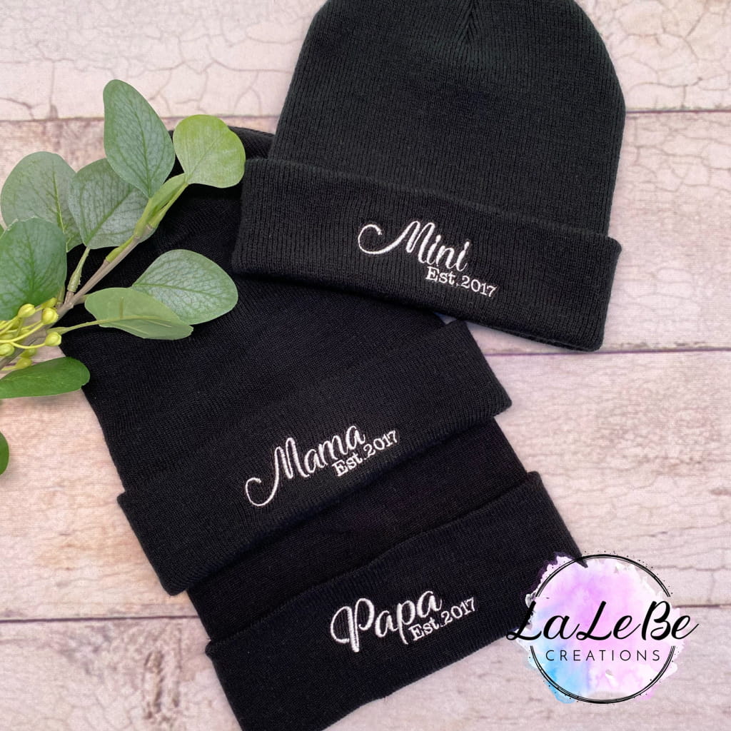 Mützen Familie Partnerlook Beanie Mama Papa Mini