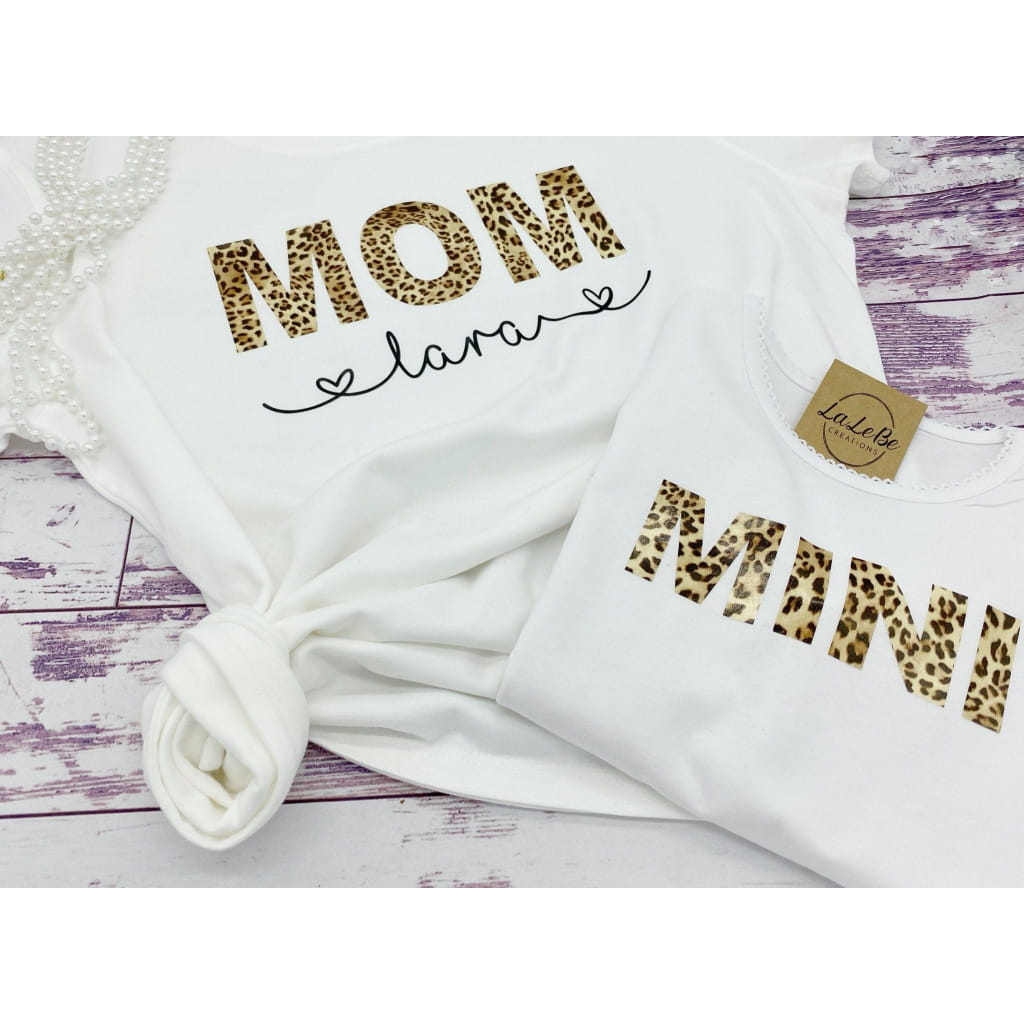 Mutter Tochter Partnerlook Leo