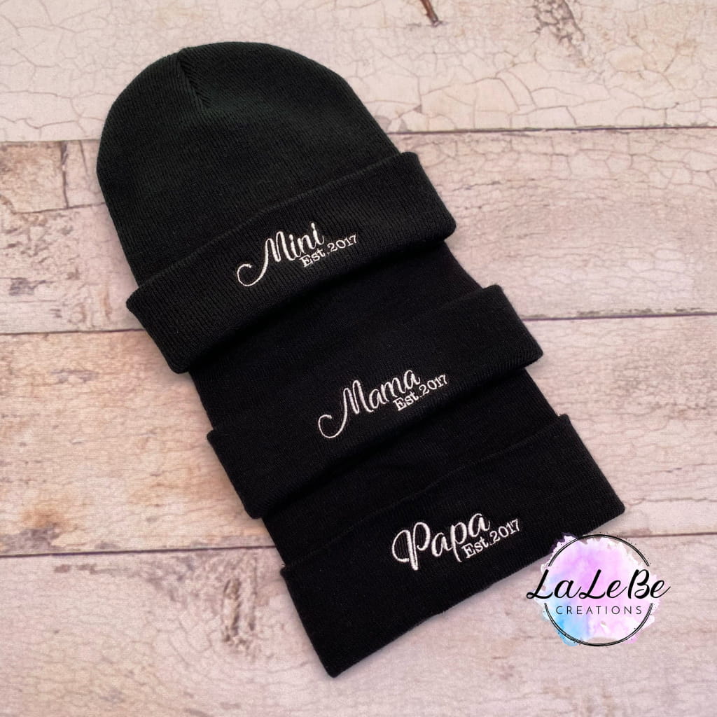 Mützen Familie Partnerlook, Beanie Mama Papa Mini - lalebecreations.de