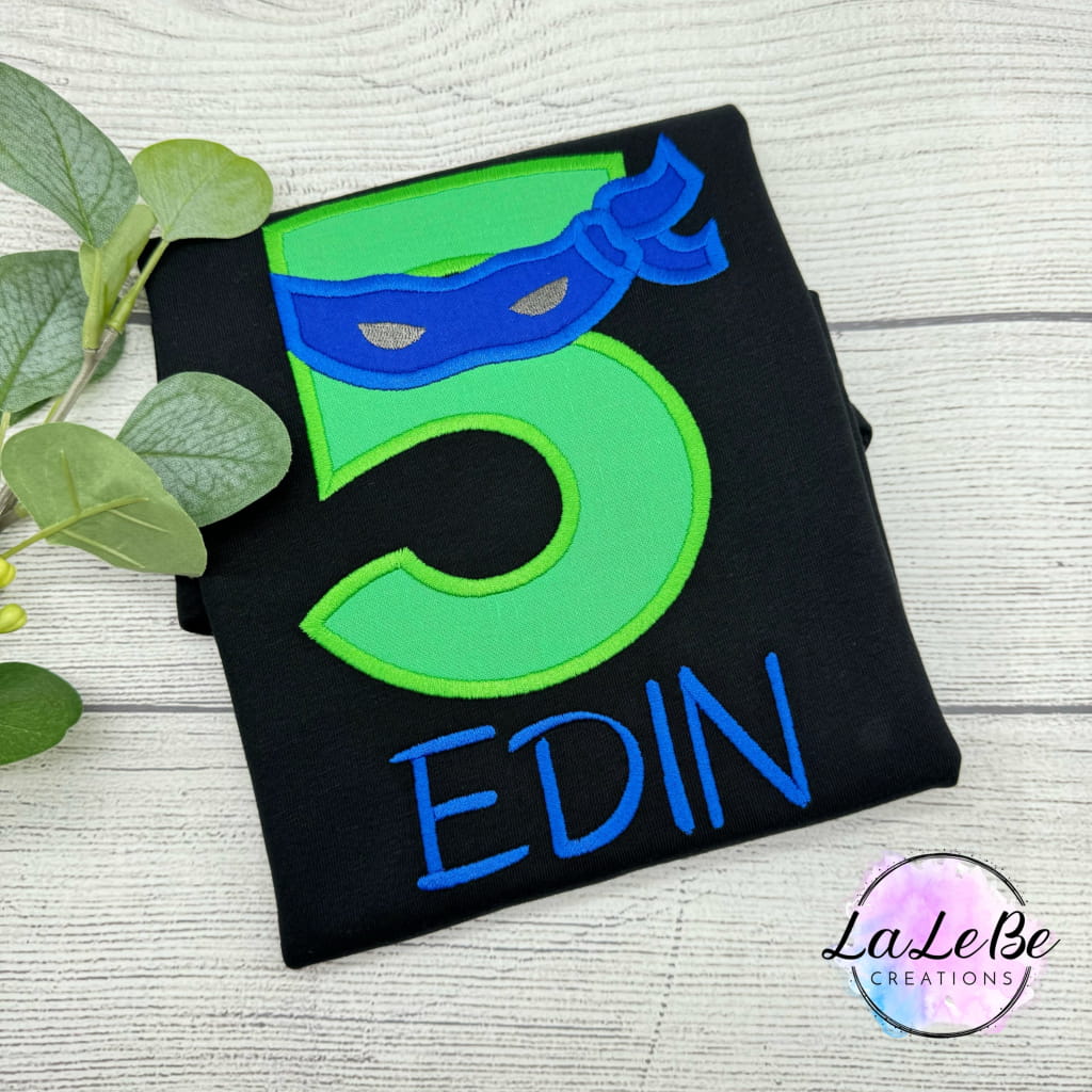 Ninja Zahl Geburtstags-T-Shirt für Kinder - lalebecreations.de