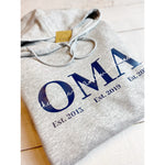 OMA Hoodie mit Kindernamen - lalebecreations.de