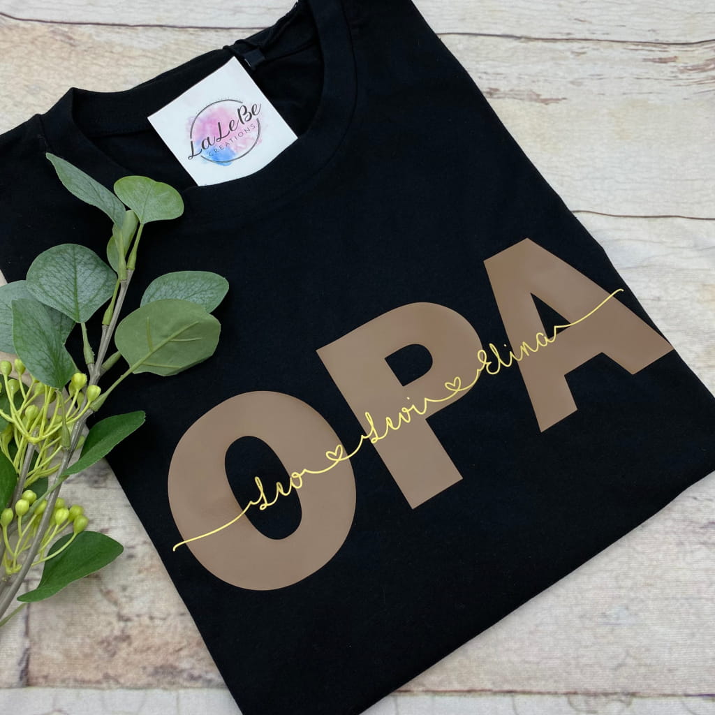 Opa T-Shirt personalisierte Geschenk - lalebecreations.de